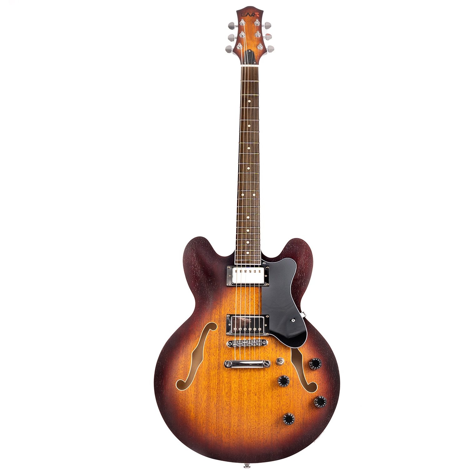 גיטרה חשמלית רבע נפח Eart Guitars E-335 semi hollow jazz guitar Tobacco Brown