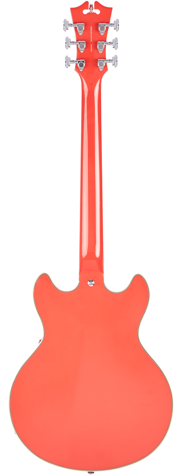 גיטרה חשמלית 1/4 נפח D'Angelico PREMIER MINI DC FIESTA RED