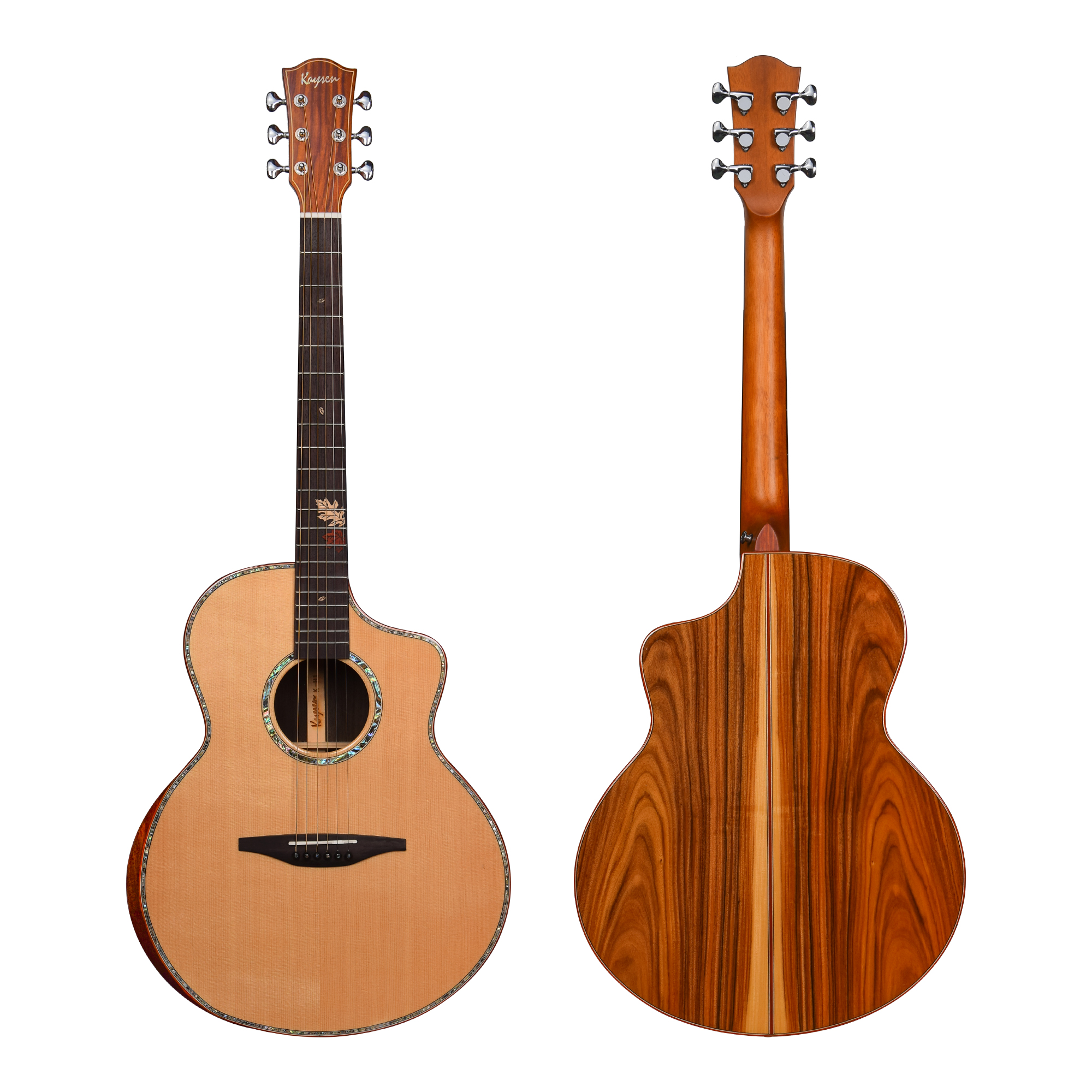 Solid wood acoustic guitar Electric acoustic גיטרה אקוסטית עץ מלא גיטרה אוקסטית מוגברת