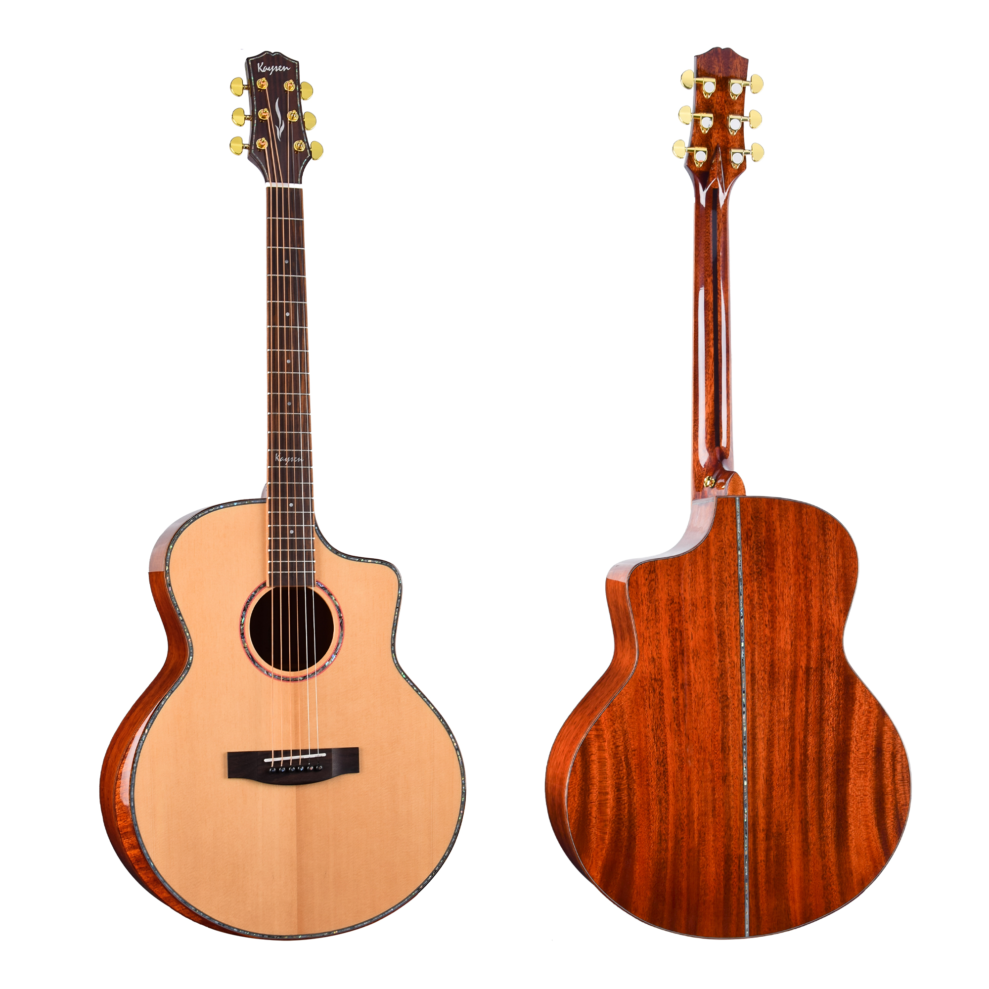 גיטרה אקוסטית מוגברת Electric Acoustic guitar Solid wood