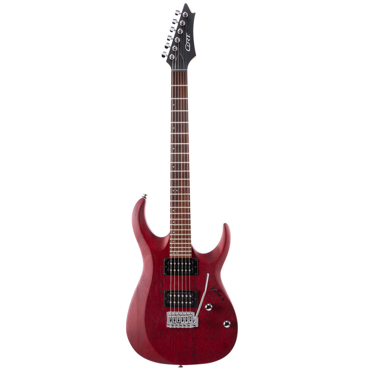 גיטרה חשמלית CORT X100 Open Pore Black Cherry Burst H,