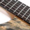 Eart Guitars, GW2 Headless Solid Body Electric Guitar, Right Handed, Compound U To C Shape Neck, Black