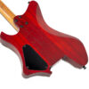 Eart Guitars, GW2 Headless Solid Body Electric Guitar, Right Handed, Compound U To C Shape Neck, Black