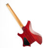 Eart Guitars, GW2 Headless Solid Body Electric Guitar, Right Handed, Compound U To C Shape Neck, Black