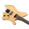 Eart Guitars, GW2-Pro, Roasted Ash Body Headless 3-Way Switch,1 Tone,1 Volume Electric Guitar, Natural